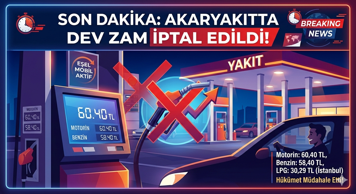 AKARYAKITTA SON DAKİKA: Beklenen Dev Zam İptal Edildi!